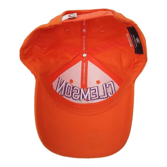 Top Of The World Clemson Tigers 3D Logo Snapback Cap Trucker Baseball Hat Orange - Picture 5 of 13